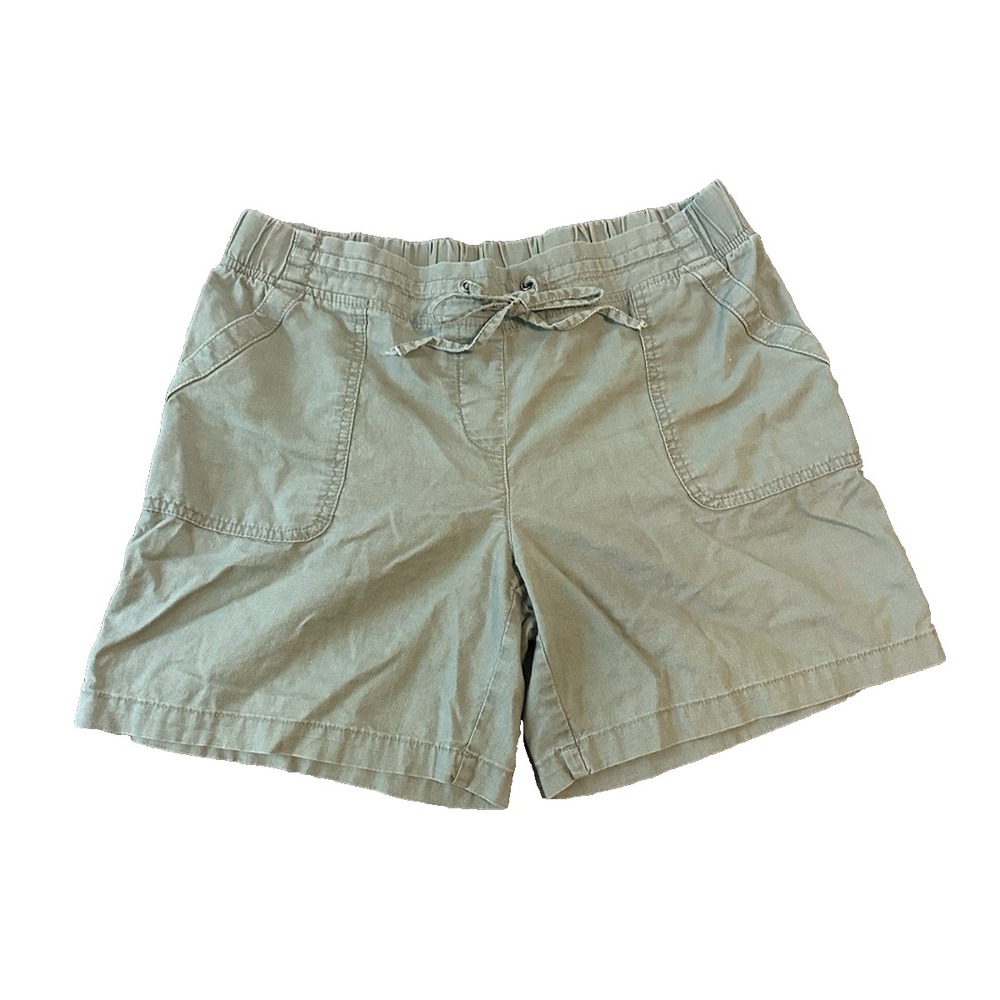 Linen Blend Talbot Sage Green Womens Shorts 12 Coastal Quiet Luxury Summer Prep